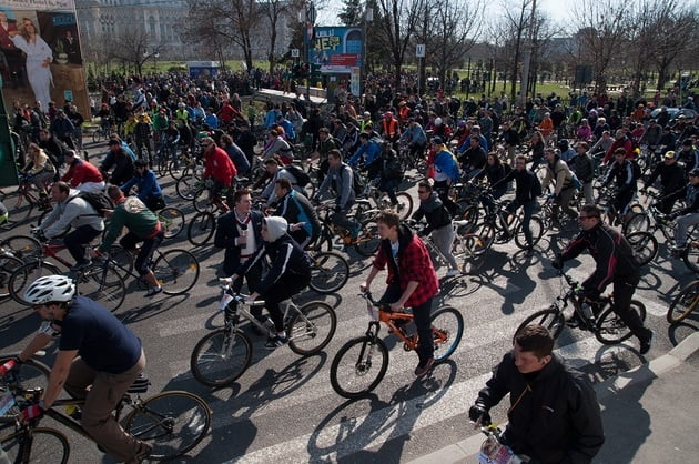 protest biciclisti